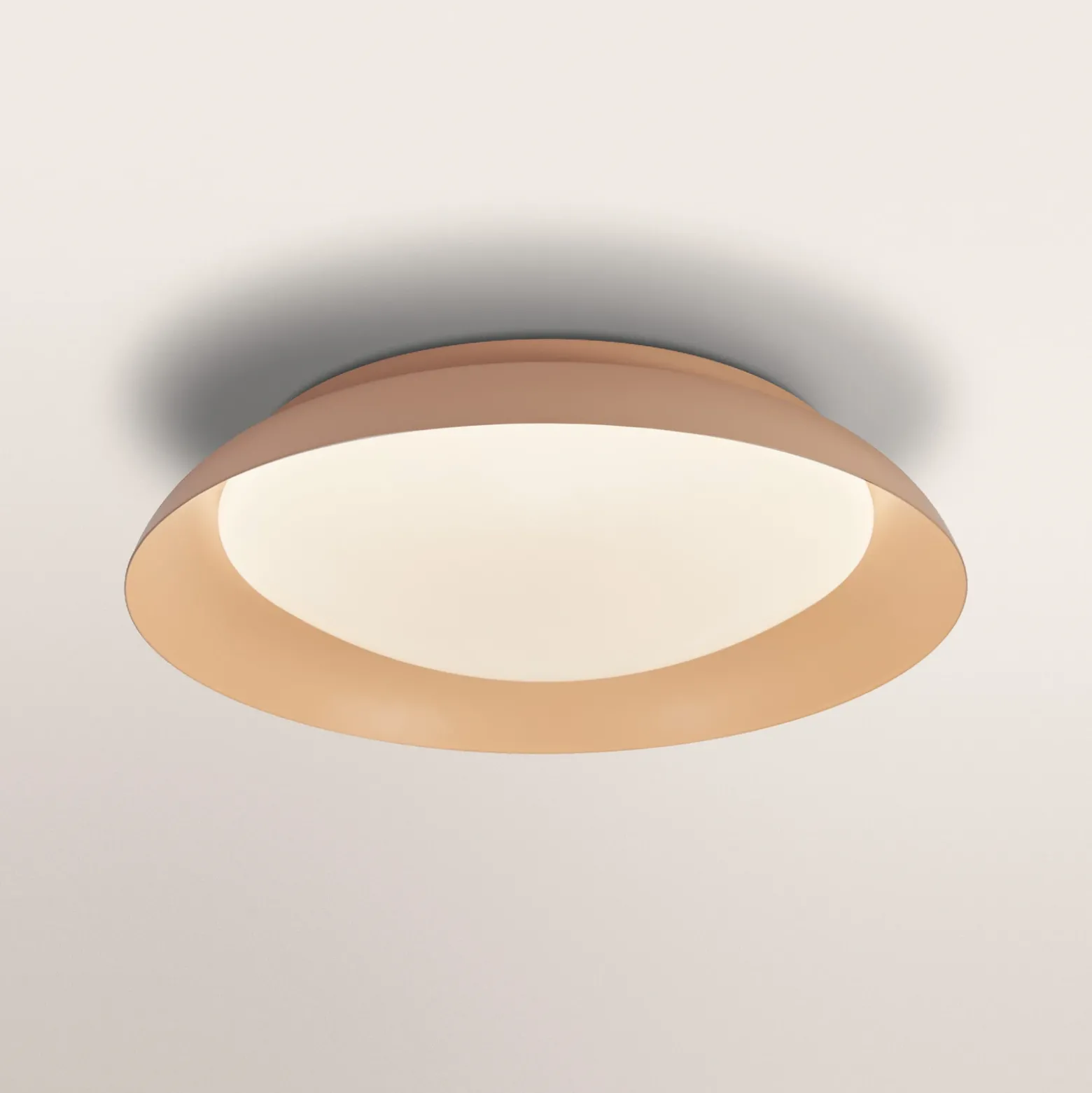Lámpara LED de techo ORBIS PLATE de OSRAM, color rosado, Ø 48 cm, clickdim