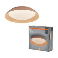 Lámpara LED de techo ORBIS PLATE de OSRAM, color rosado, Ø 48 cm, clickdim