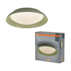 Lámpara LED de techo ORBIS PLATE de OSRAM, verde, Ø 48 cm, clickdim