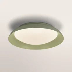 Lámpara LED de techo ORBIS PLATE de OSRAM, verde, Ø 48 cm, clickdim