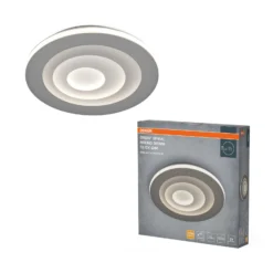 Lámpara LED de techo ORBIS SPIRAL de OSRAM, Ø 37 cm, gris, clickdim