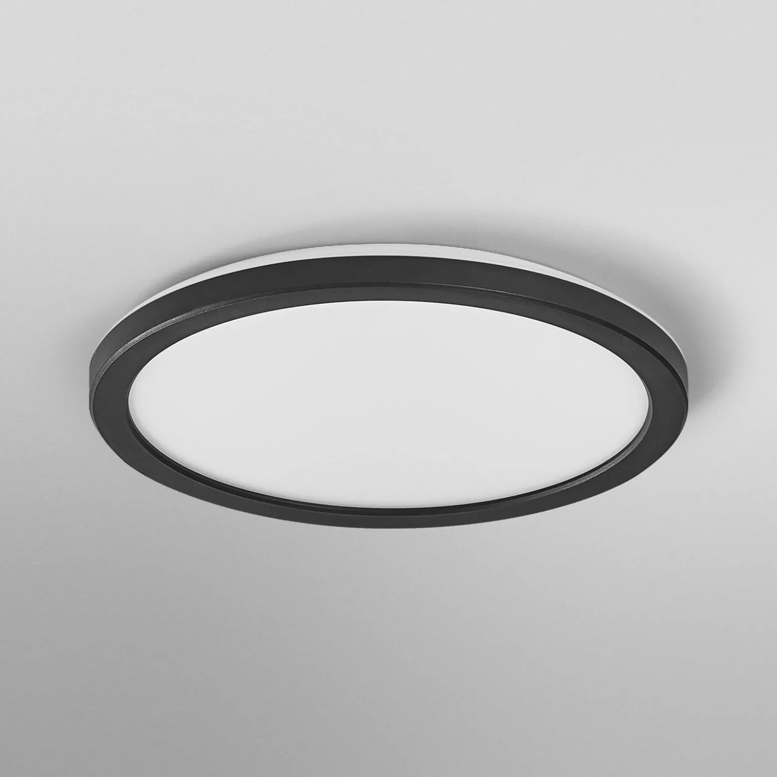 Lámpara LED de techo ORBIS ULTRA SLIM de OSRAM, negra, Ø 24 cm atenuable