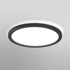 Lámpara LED de techo ORBIS ULTRA SLIM de OSRAM, negra, Ø 24 cm atenuable