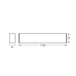 Lámpara LED de techo OSRAM Office line Cuboid blanco 4000 K atenuable