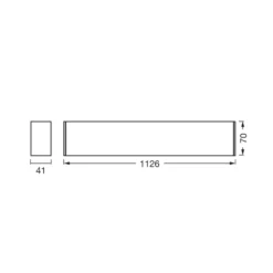 Lámpara LED de techo OSRAM Office line Cuboid negro 4000 K atenuable