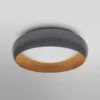 Lámpara LED de techo OSRAM ORBIS LIVIA, Ø 30 cm, gris, metal atenuable