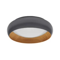 Lámpara LED de techo OSRAM ORBIS LIVIA, Ø 30 cm, gris, metal atenuable
