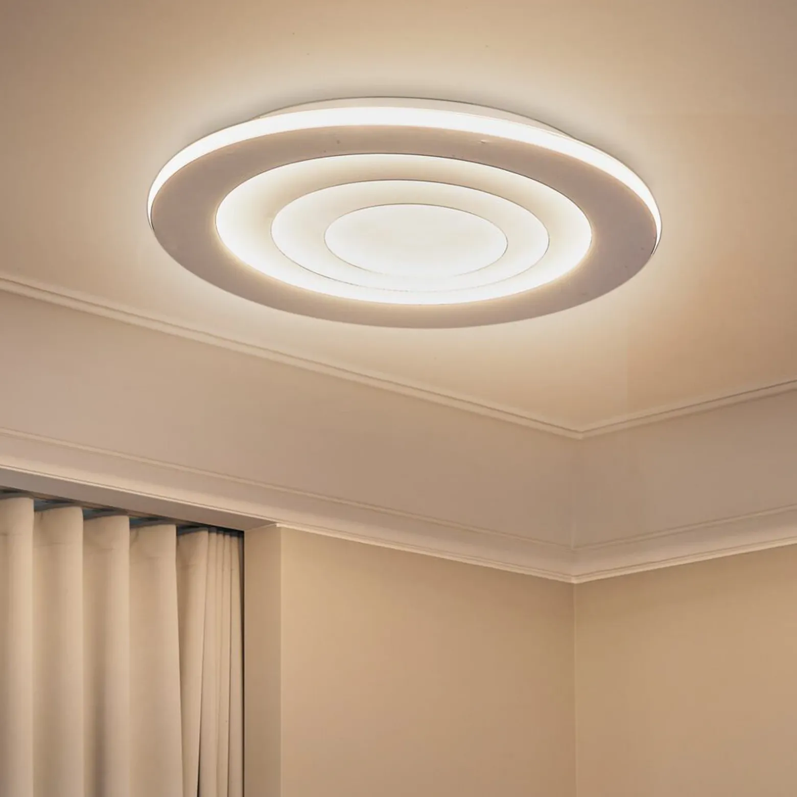 Lámpara LED de techo OSRAM ORBIS SPIRAL ROUND, Ø 69 cm, blanca 63 W