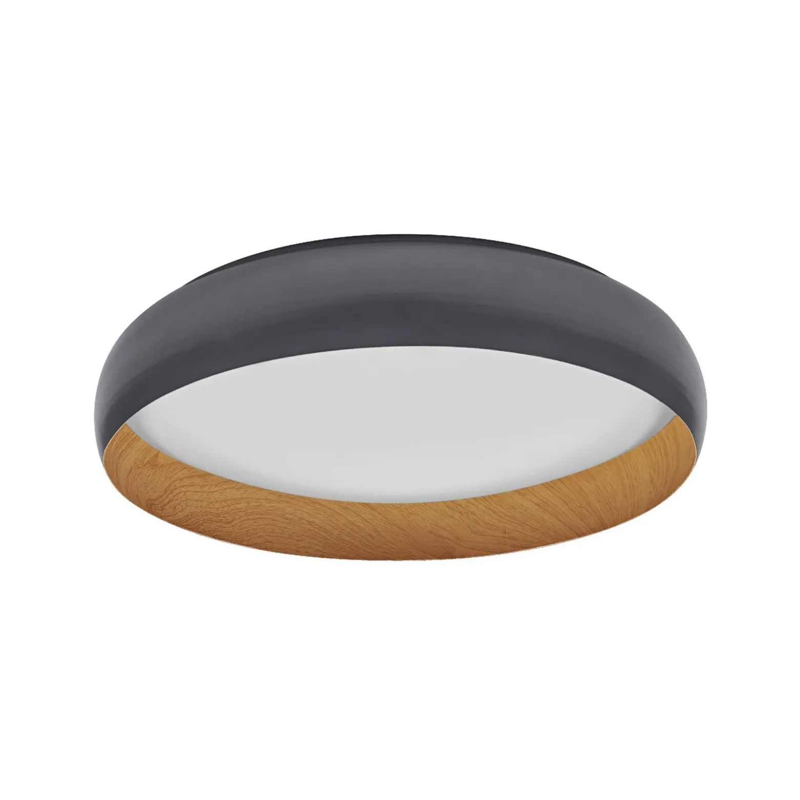 Lámpara LED de techo OSRAM ORBIS LIVIA, Ø 52 cm, gris, metal atenuable