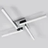 Lámpara LED de techo Patrik de Lindby, 59 cm, 4 luces, cromo, IP44