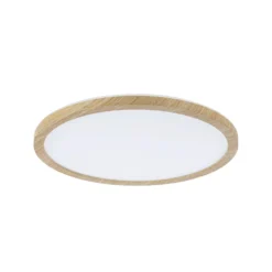 lámpara LED de techo Paulmann Atria Shine Ø29cm roble IP44 3.000K