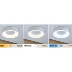Lámpara LED de techo Paulmann HomeSpa Casca Ø 30 cm, blanca