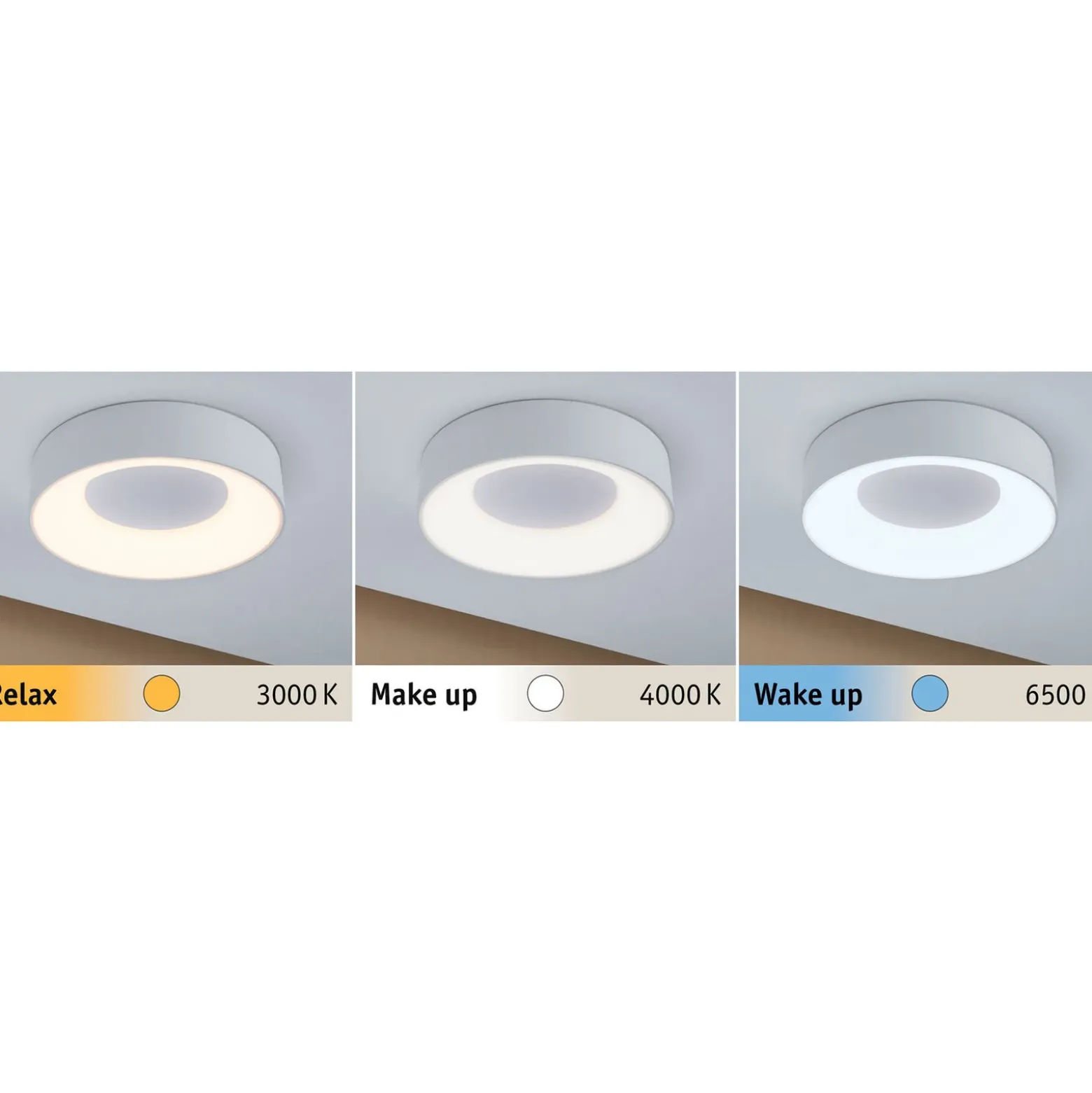 Lámpara LED de techo Paulmann HomeSpa Casca Ø 30 cm, blanca