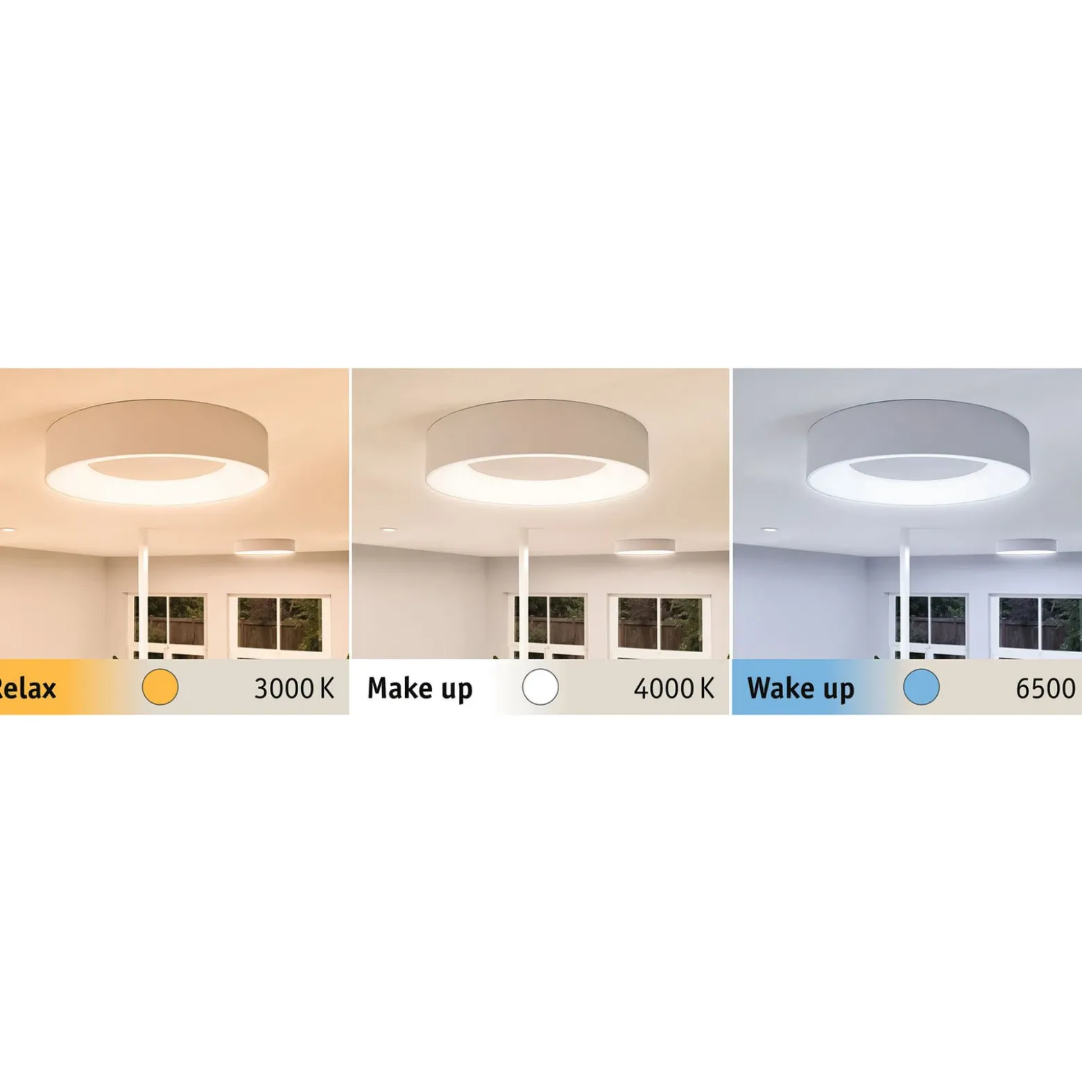 Lámpara LED de techo Paulmann HomeSpa Casca Ø 40 cm, blanca