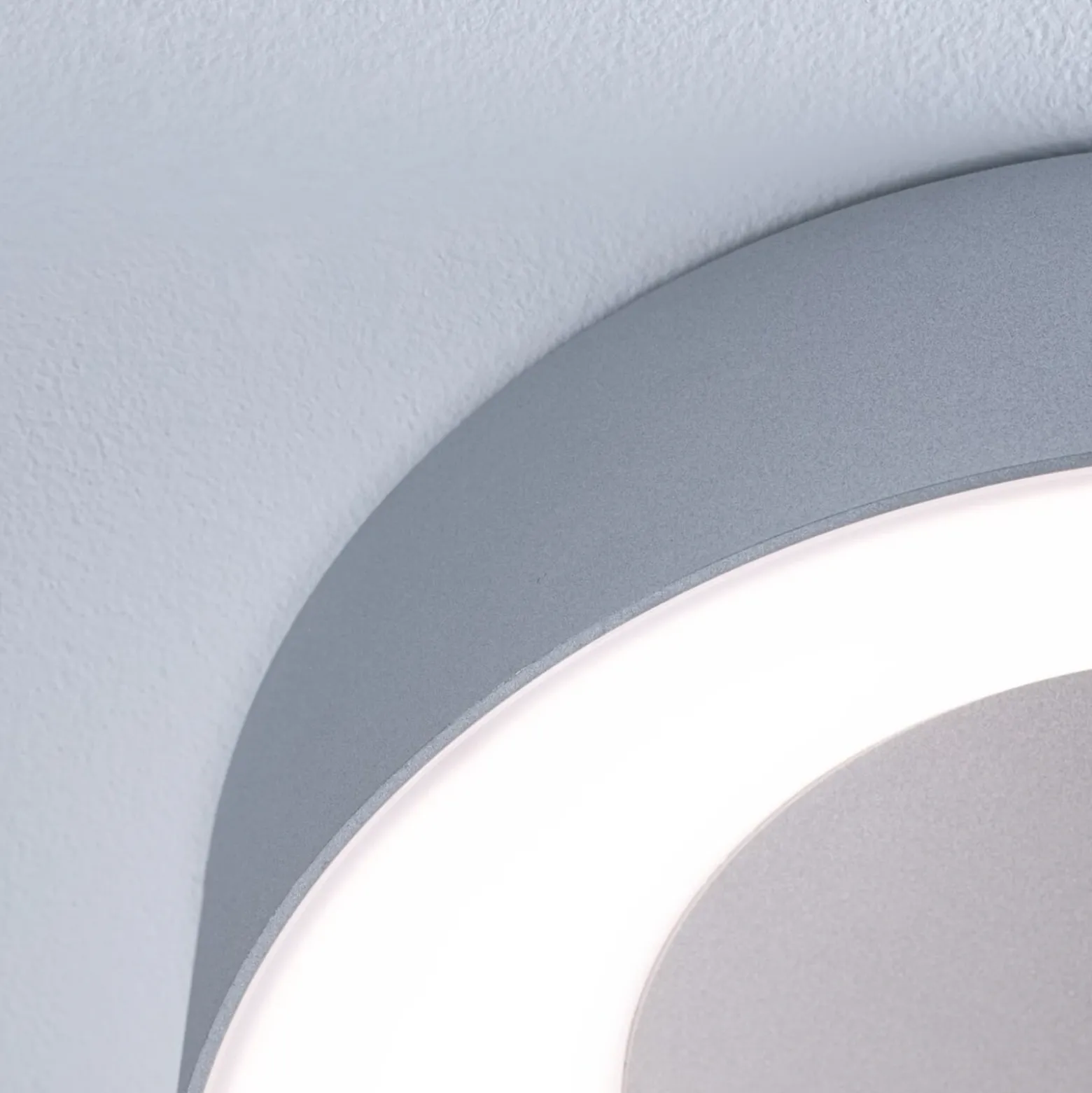 Lámpara LED de techo Paulmann HomeSpa Casca, blanco/aluminio, IP44