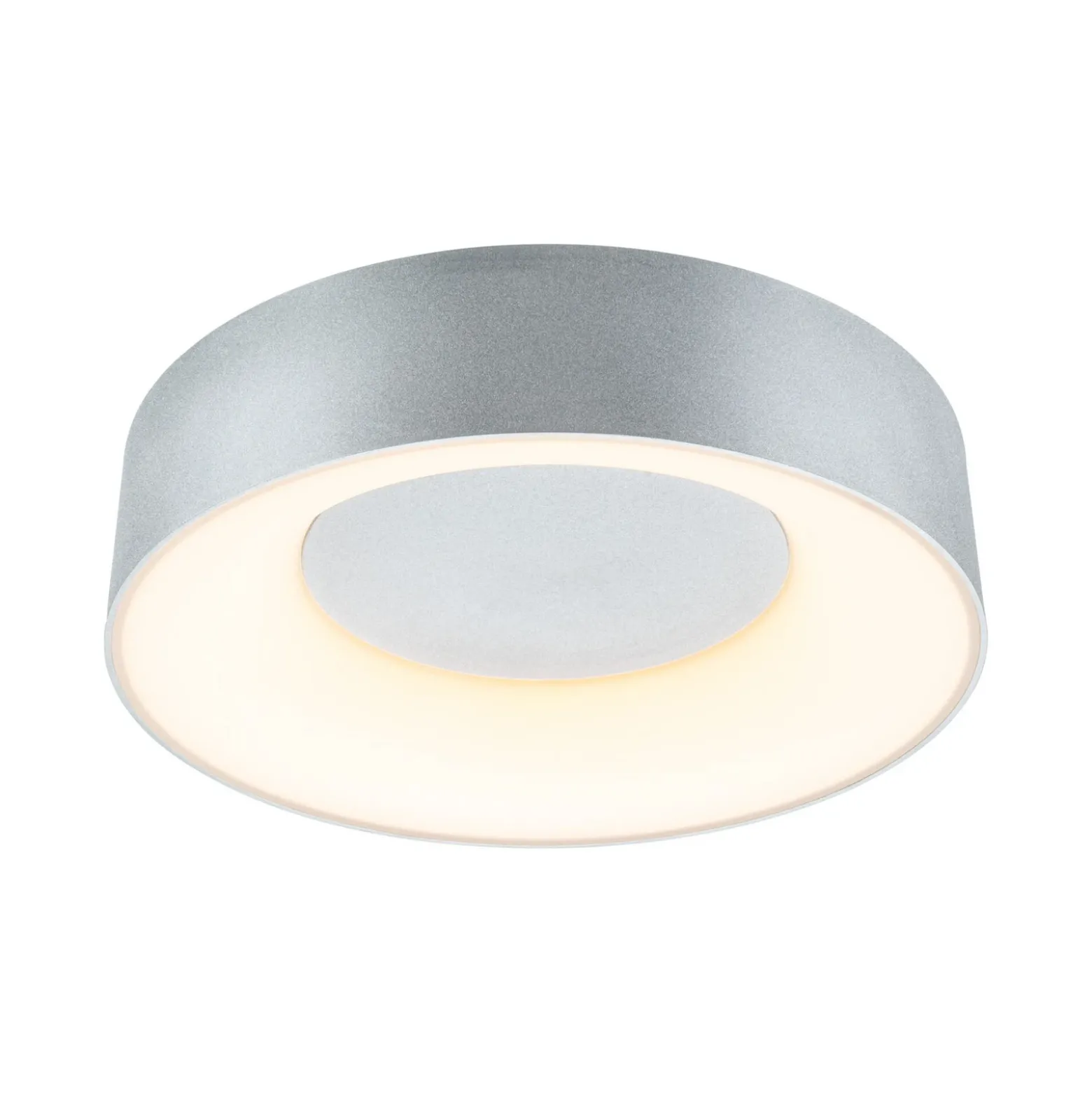 Lámpara LED de techo Paulmann HomeSpa Casca, blanco/aluminio, IP44