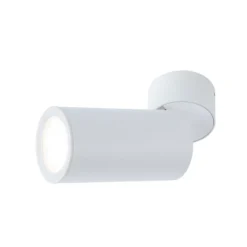 Lámpara LED de techo Paulmann Turnal Coin, blanca, metal, 2700 K