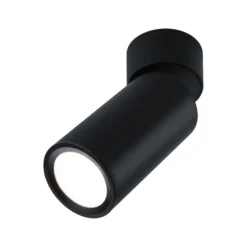 Lámpara LED de techo Paulmann Turnal Coin, metal negro, 2700 K