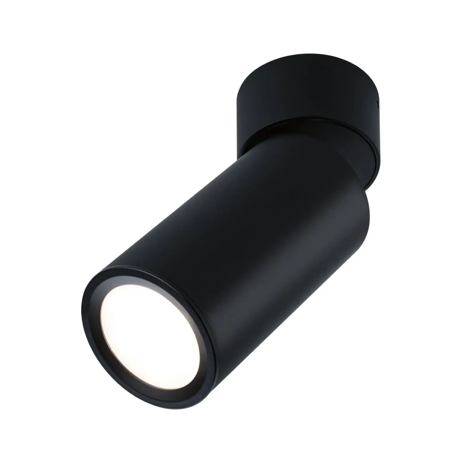 Lámpara LED de techo Paulmann Turnal Coin, metal negro, 2700 K