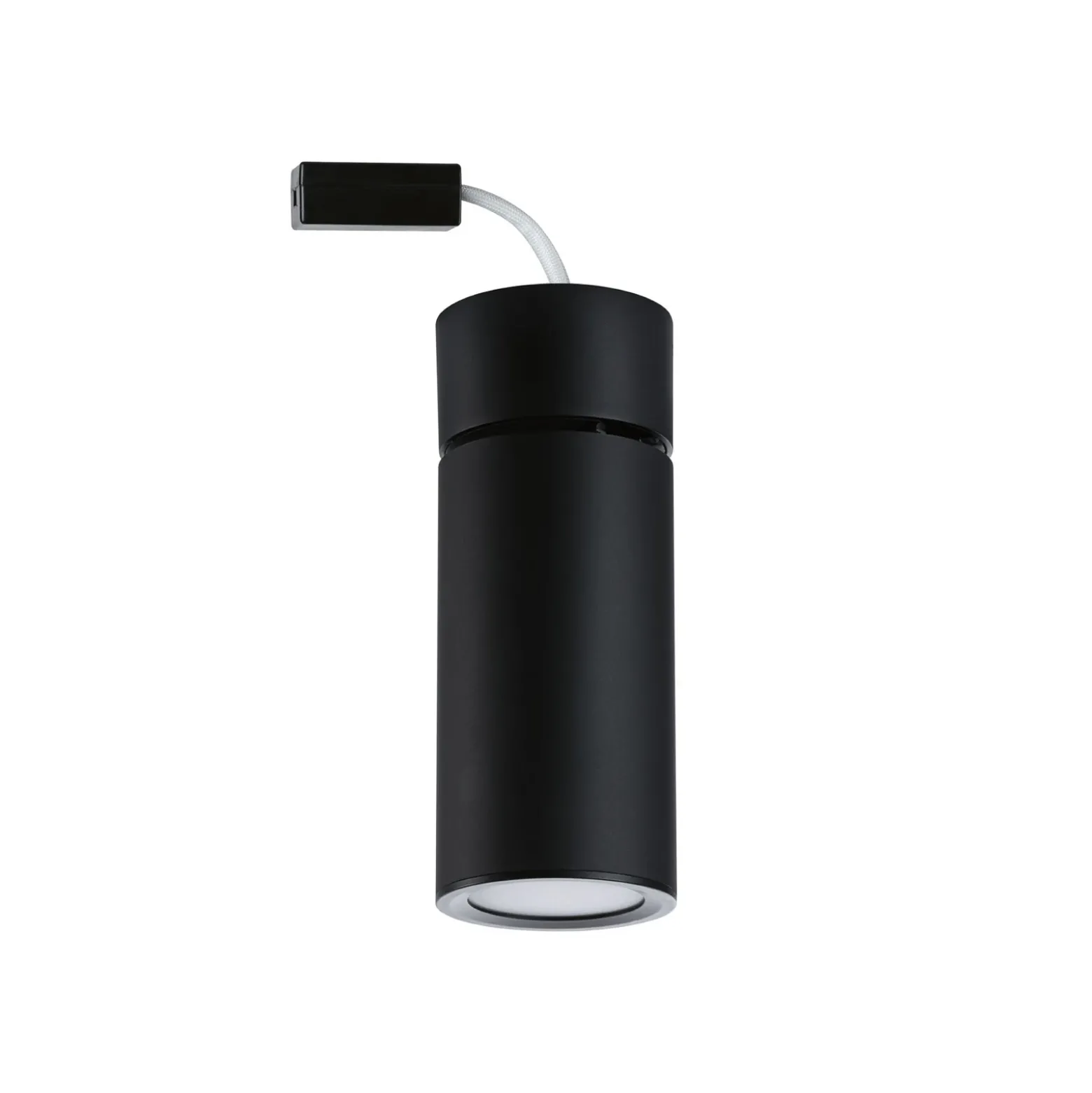 Lámpara LED de techo Paulmann Turnal Coin, metal negro, 2700 K