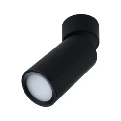 Lámpara LED de techo Paulmann Turnal Coin, metal negro, 2700 K