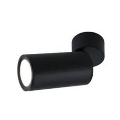 Lámpara LED de techo Paulmann Turnal Coin, metal negro, 2700 K