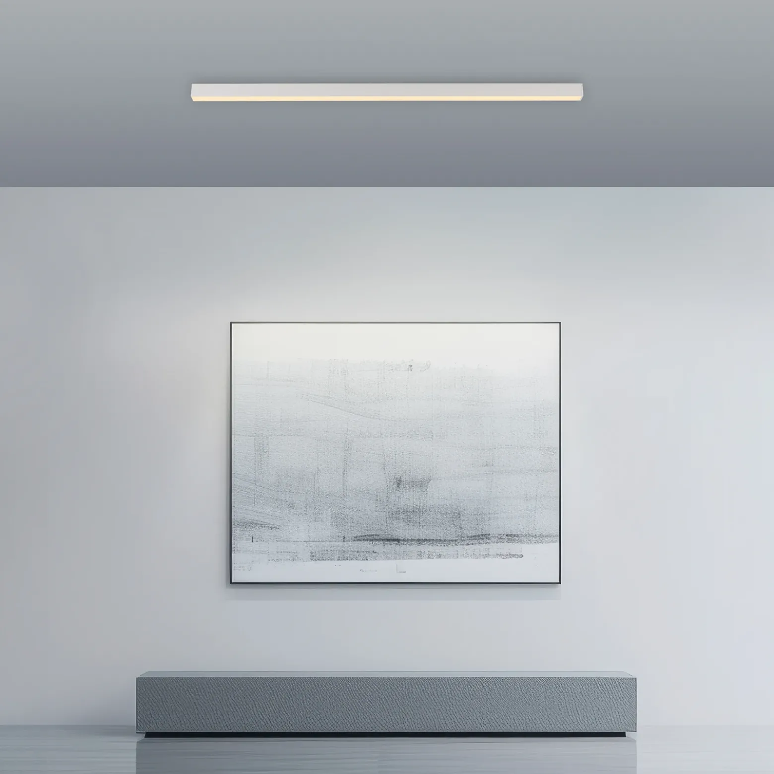 Lámpara LED de techo PURE Lines, blanca, 110 cm, CCT, control remoto