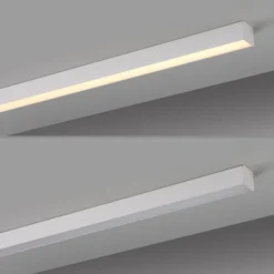 Lámpara LED de techo PURE Lines, blanca, 110 cm, CCT, control remoto