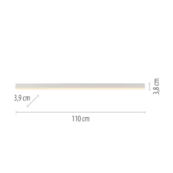 Lámpara LED de techo PURE Lines, blanca, 110 cm, CCT, control remoto