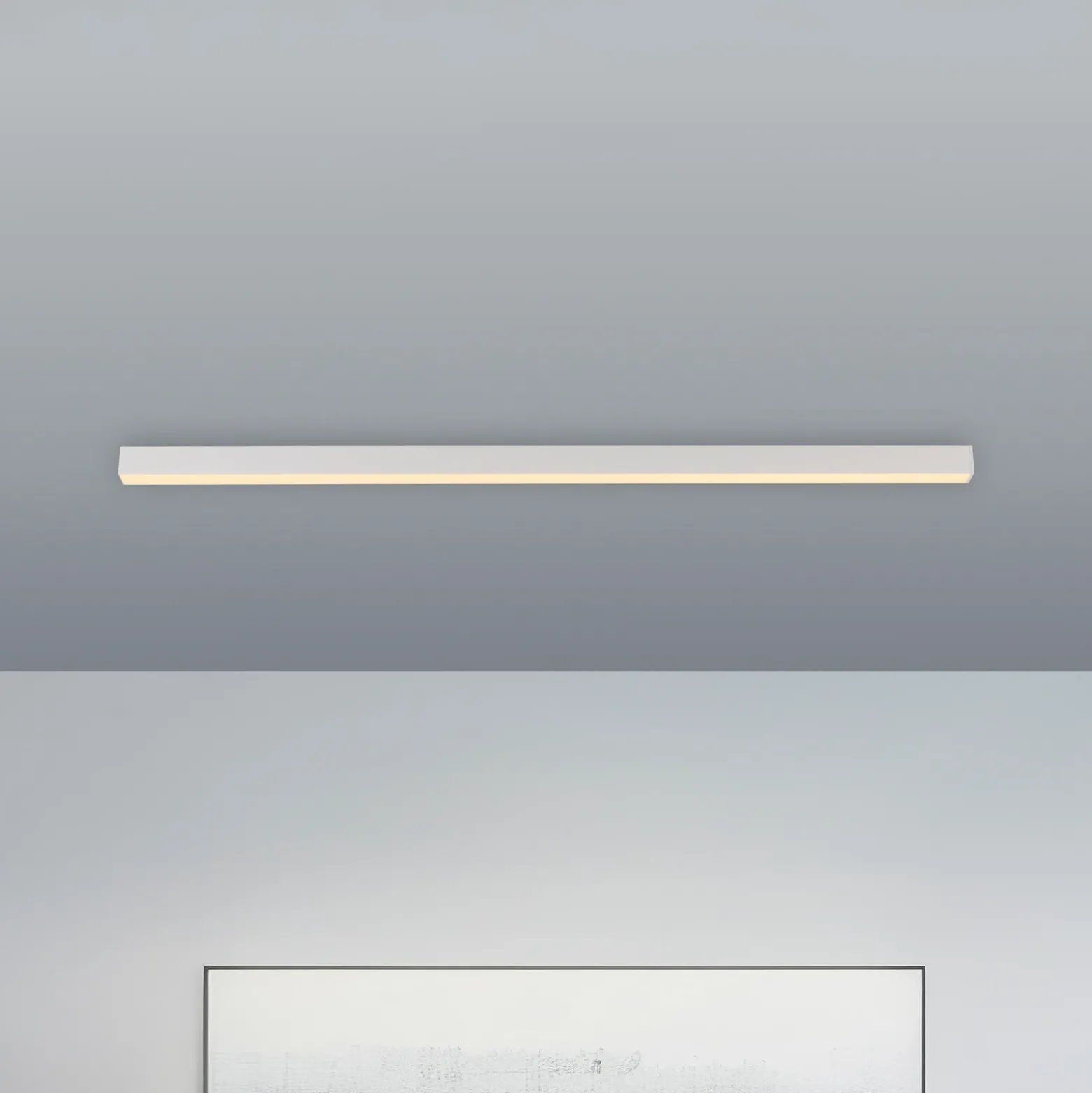 Lámpara LED de techo PURE Lines, blanca, 110 cm, CCT, control remoto