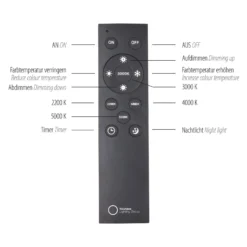 Lámpara LED de techo PURE Lines, blanca, 110 cm, CCT, control remoto