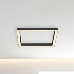 Lámpara LED de techo PURE Lines, 55x55 cm, antracita, CCT, control remoto