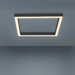 Lámpara LED de techo PURE Lines, 55x55 cm, antracita, CCT, control remoto