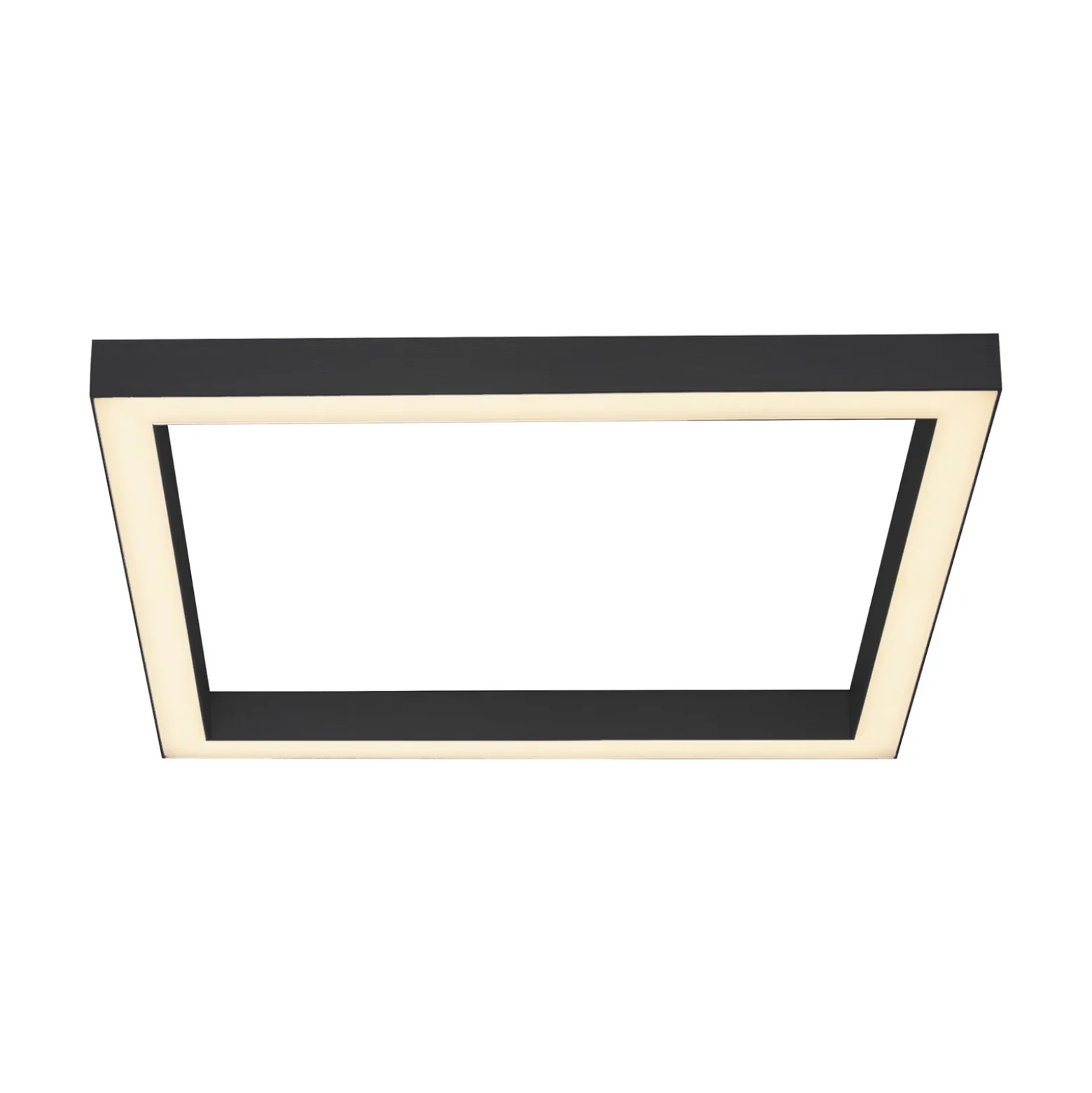 Lámpara LED de techo PURE Lines, 55x55 cm, antracita, CCT, control remoto