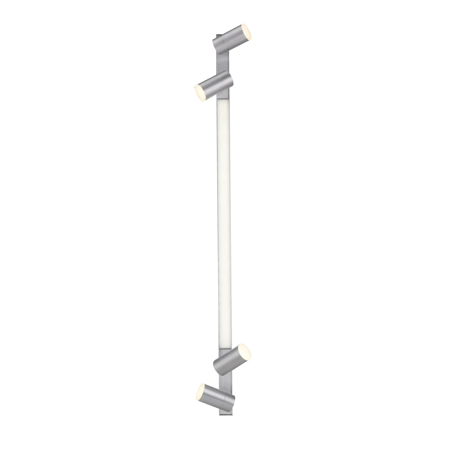 Lámpara LED de techo PURE Lines, 120 cm, plateada, control remoto