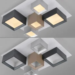 Lámpara LED de techo PURE Manhattan, multicolor, 5 luces, CCT