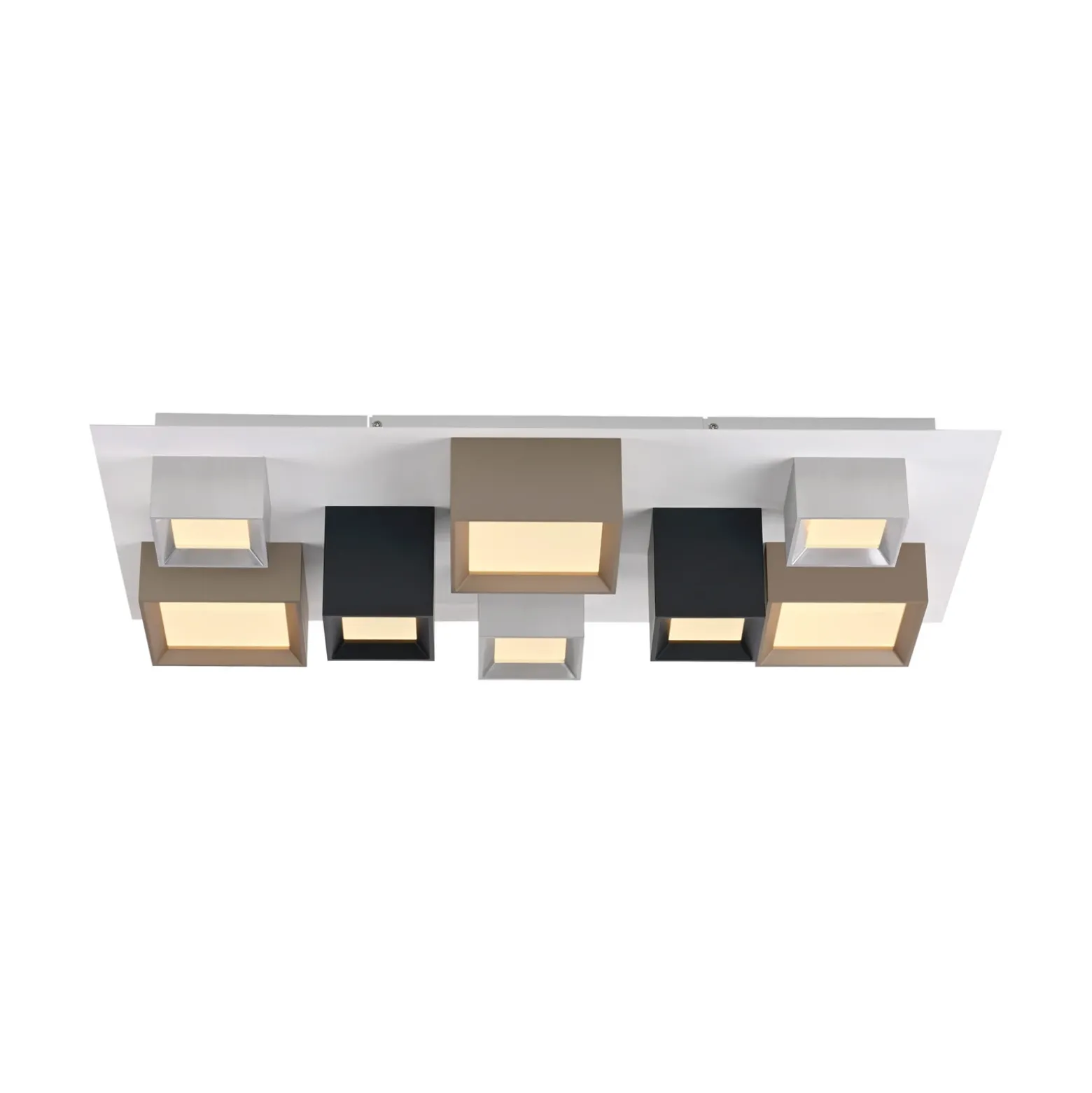 Lámpara LED de techo PURE Manhattan, multicolor, 8 luces, CCT