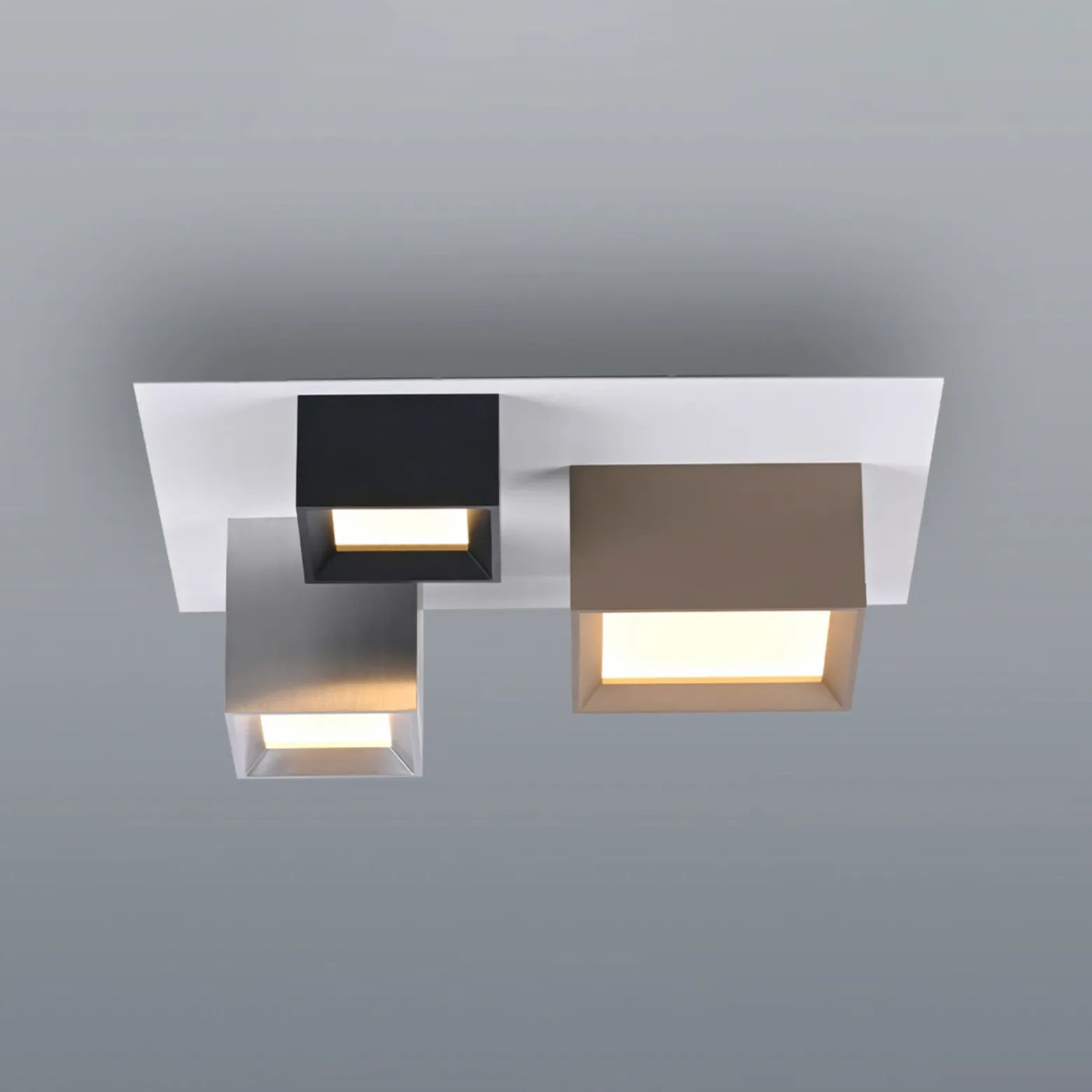 Lámpara LED de techo PURE Manhattan, multicolor, 3 luces, CCT