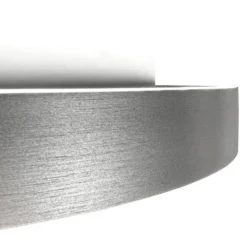 lámpara LED de techo Ringlux gris acero, Ø 30 cm, metal, 2700 K