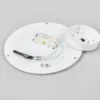 Lámpara LED de techo Saira de Lindby, Ø 30 cm, blanca, textil