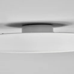 Lámpara LED de techo Saira de Lindby, Ø 30 cm, blanca, textil