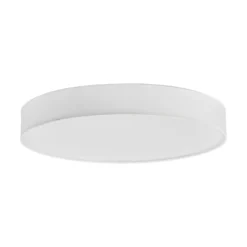 Lámpara LED de techo Saira de Lindby, Ø 50 cm, blanca, textil