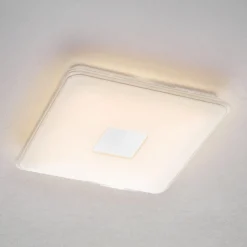 Lámpara LED de techo Samurái cuadrada, uso remoto