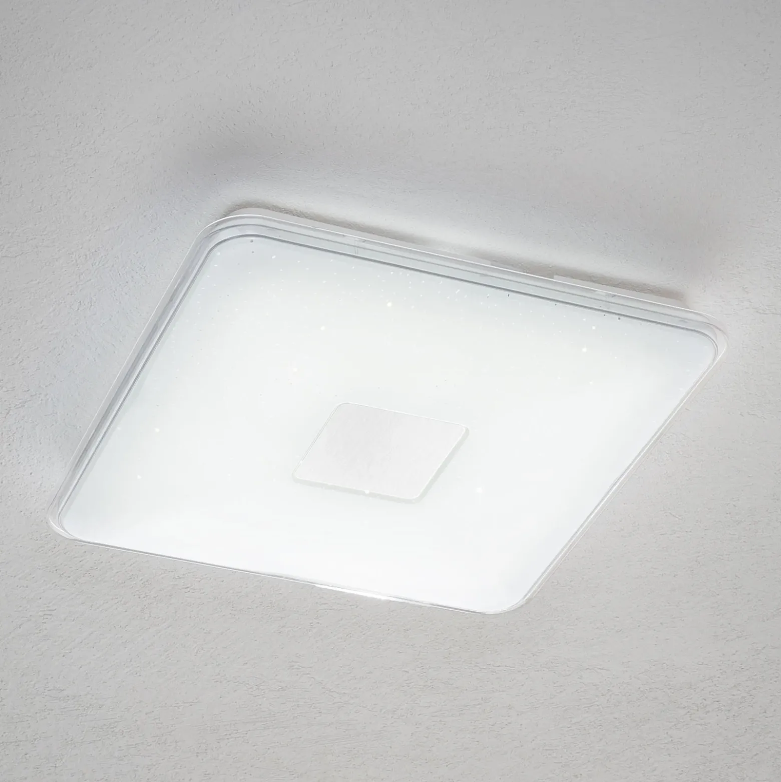Lámpara LED de techo Samurái cuadrada, uso remoto