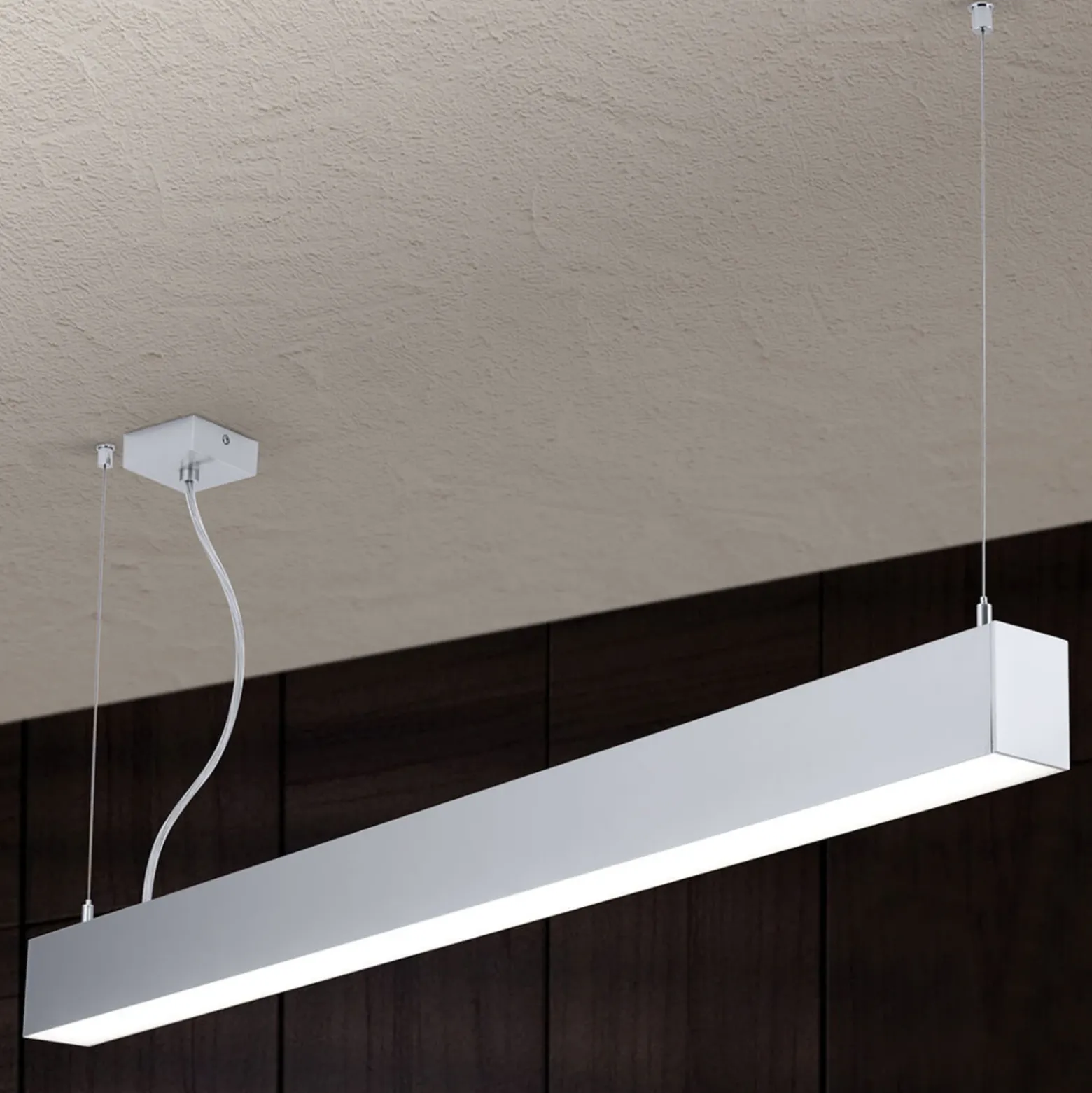 Lámpara LED de techo Sando, set para colgar 114 cm