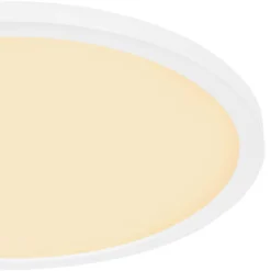Lámpara LED de techo Sapana, blanca, Ø 42 cm, plástico, IP44