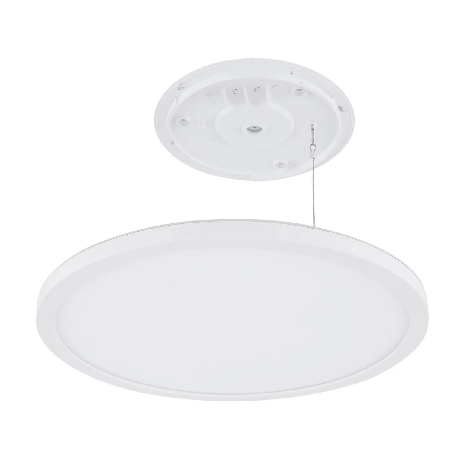Lámpara LED de techo Sapana, blanca, Ø 42 cm, plástico, IP44