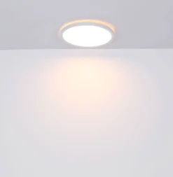 Lámpara LED de techo Sapana, blanca, Ø 42 cm, plástico, IP44