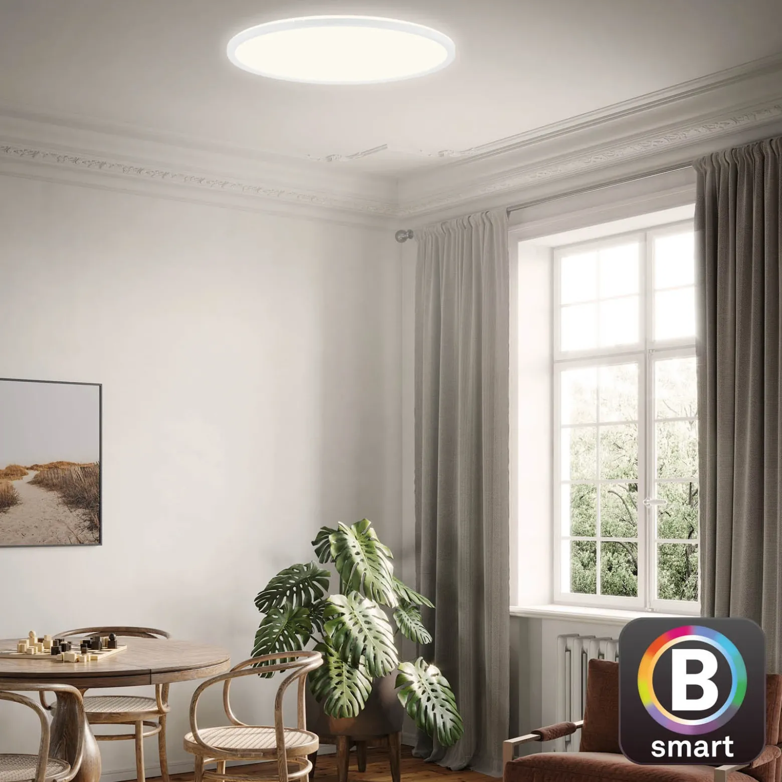 Lámpara LED de techo Slim S atenuable CCT blanco Ø 45 cm