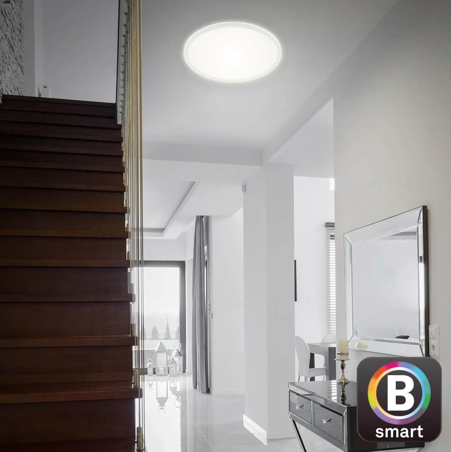 Lámpara LED de techo Slim S atenuable CCT blanco Ø 45 cm